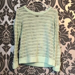 Mint green long sleeve top
